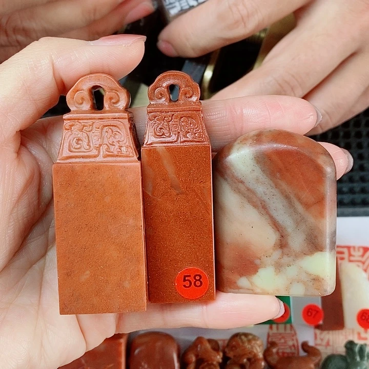 寿山石现场直播手工