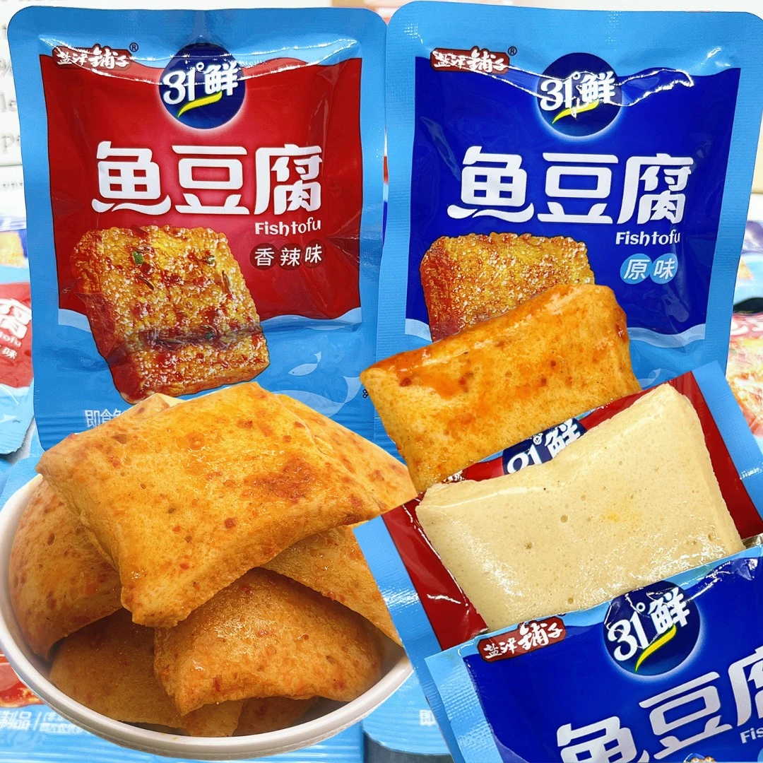 盐津铺子鱼豆腐香辣豆干零食原味豆腐干休闲食品小吃夜宵充饥好吃