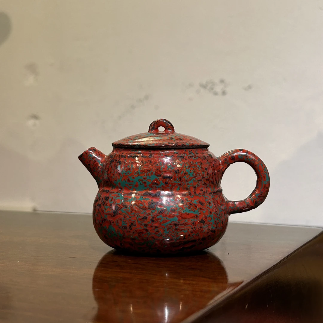 葫芦｜传统天然大漆全手工陶胎葫芦壶 精美茶器