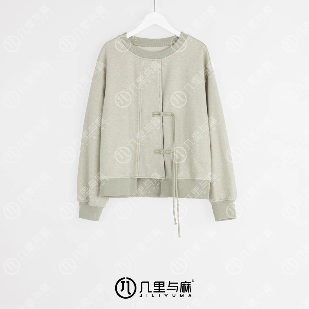 （几里）诺月-春夏简约卫衣外套 衣长56 胸围122 1080224