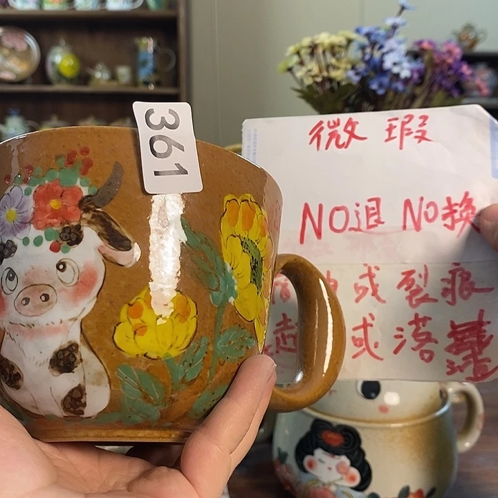 摆件锦**姐361 景德镇釉下五彩陶瓷