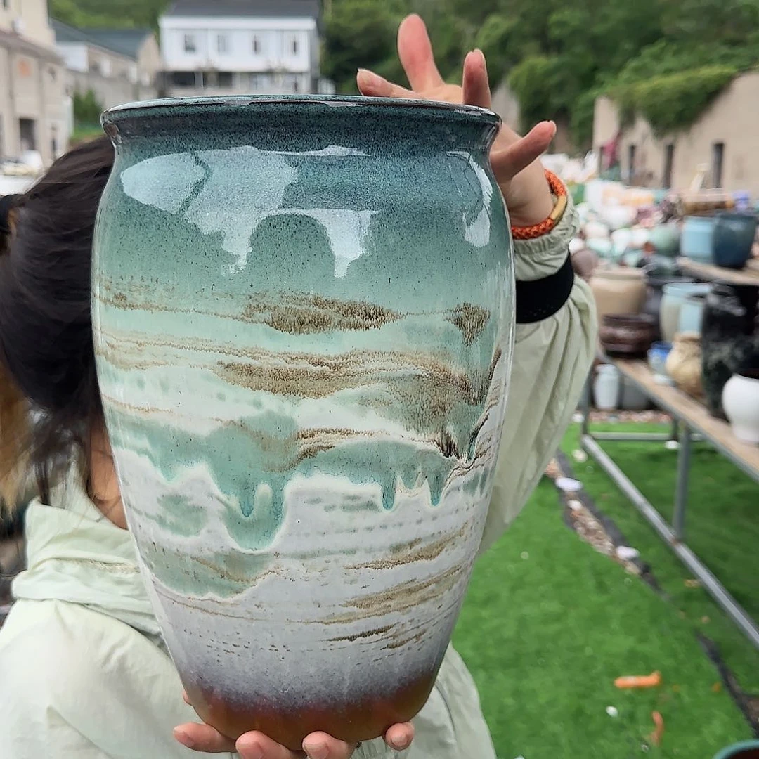 紫砂花盆王嫂花盆直播0621-364高30口20