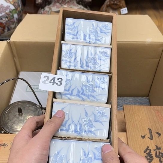瓷片摆件工艺品瓷器摆件777