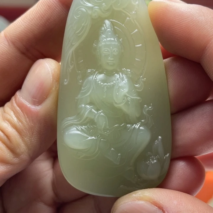 和田玉未镶嵌挂件