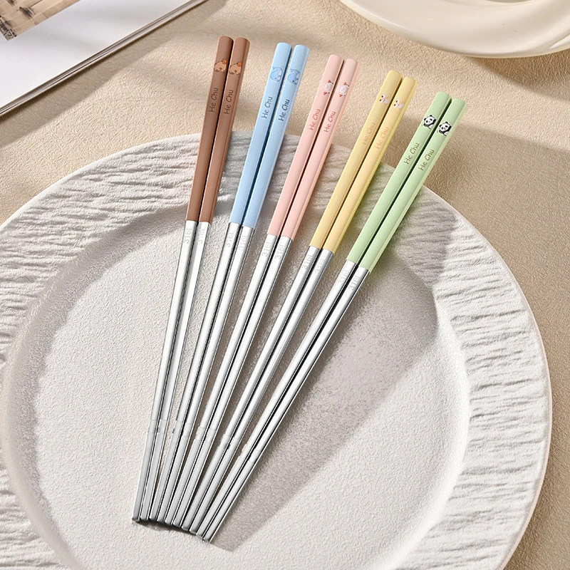 简约防滑网红可爱风5双卡通勺子日式