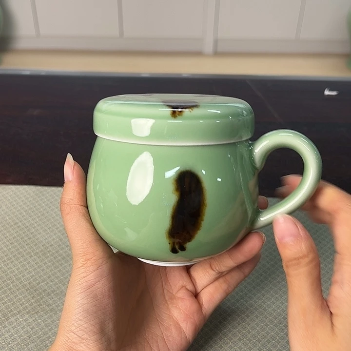 龙泉云间青瓷小米茶器