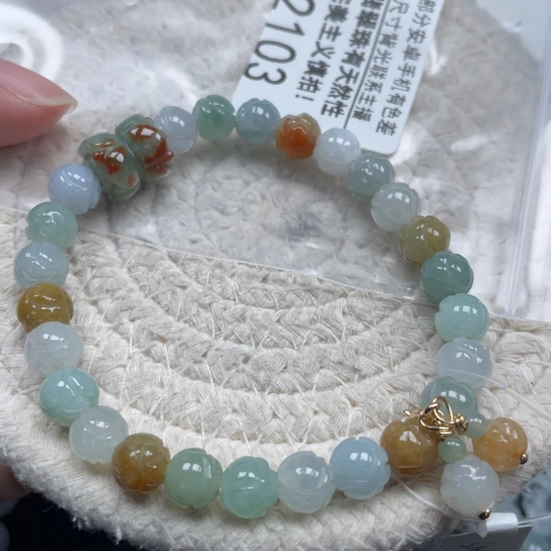 翡翠未镶嵌手链天然A货缅甸翡翠7