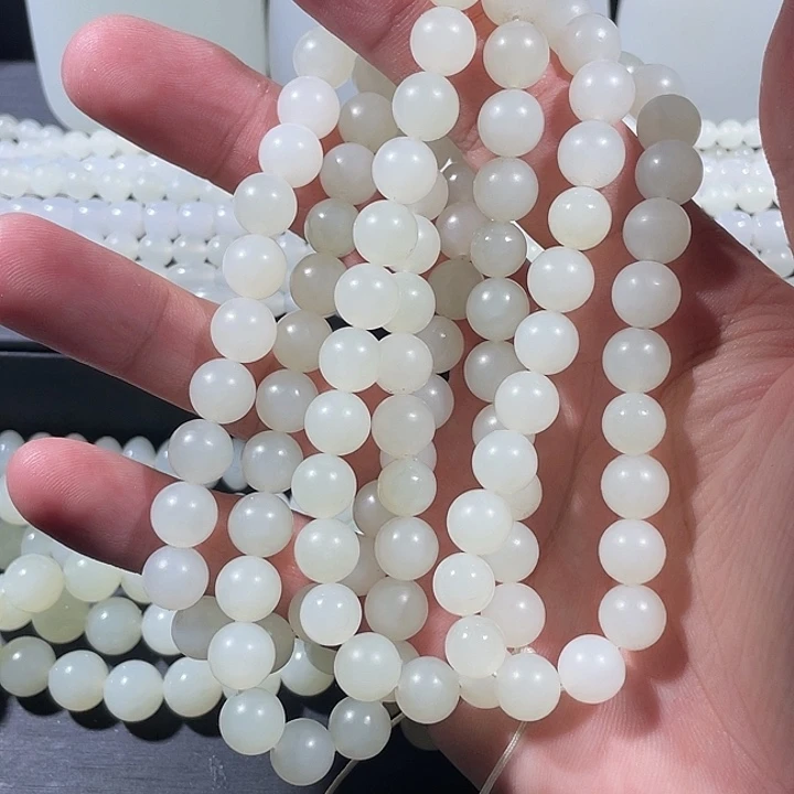 和田玉未镶嵌颈饰卡8项链