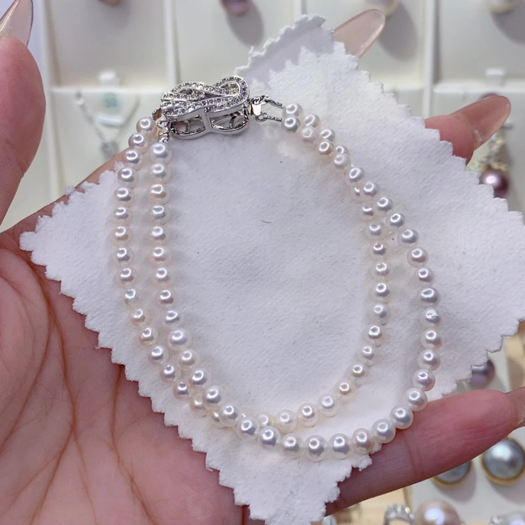 糖***妈淡水珍珠手链未镶嵌