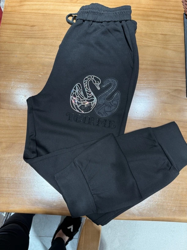 【尚品胖小妞】【天鹅卫裤】2025春季新款百搭卫裤