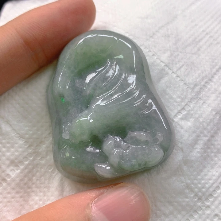 翡翠未镶嵌挂件翡翠