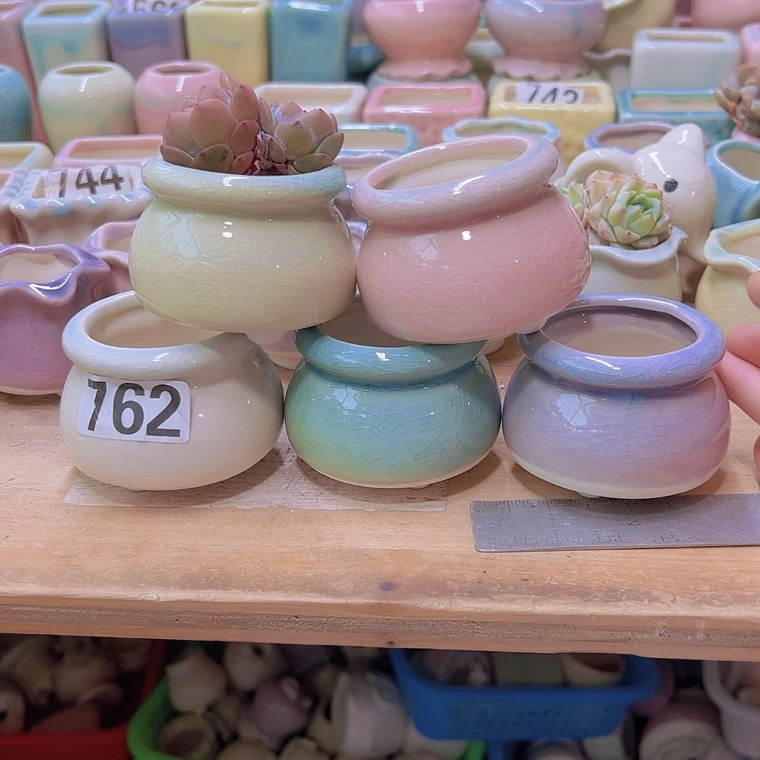 陶瓷花盆当场满12包邮