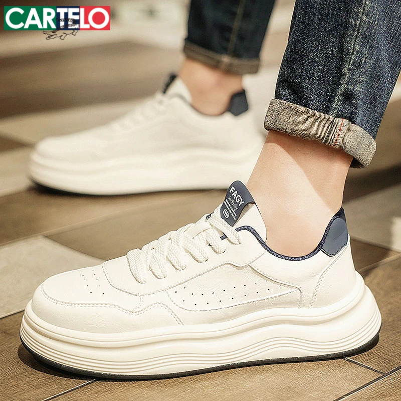 卡帝乐鳄鱼小白鞋子男板鞋秋季时尚百搭休闲鞋男士潮鞋男生运动鞋