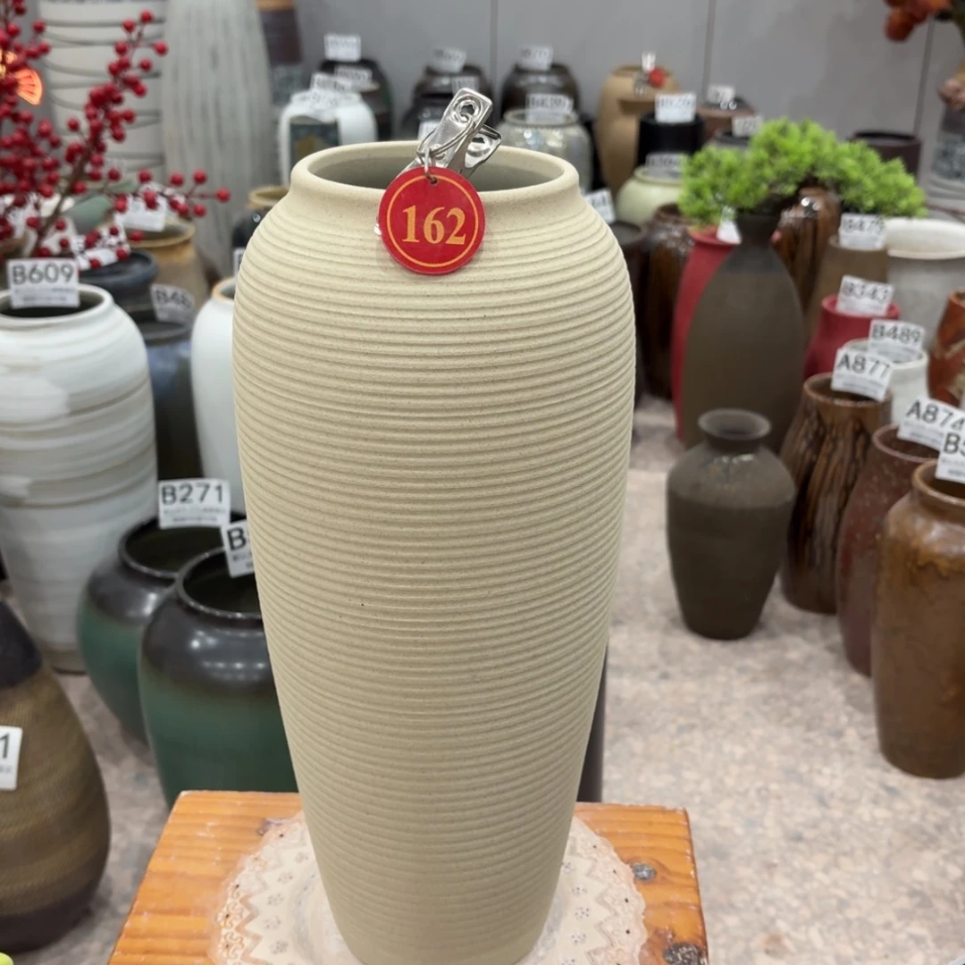 摆件162景德鎮陶瓷花瓶高34口9