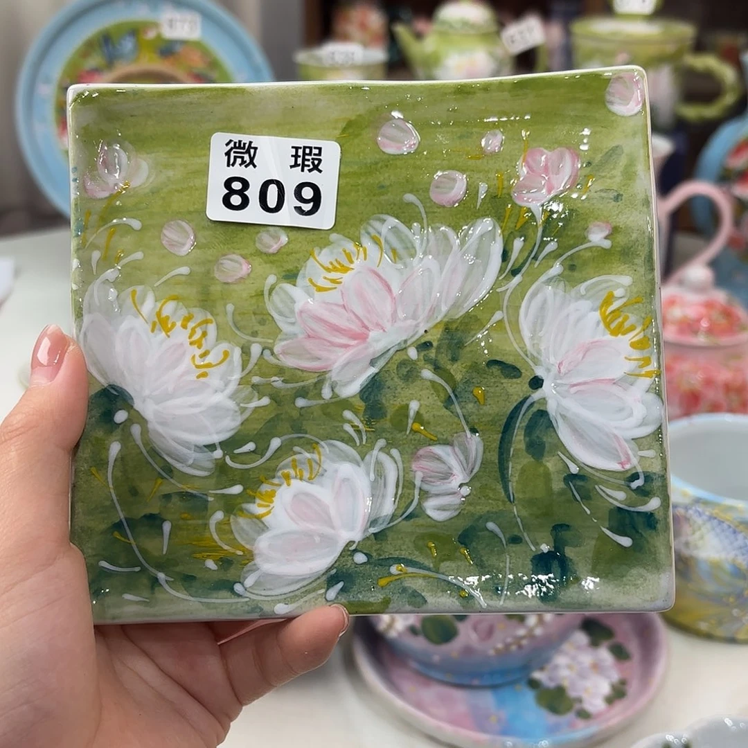 景德镇手绘高温釉下彩陶瓷茶具