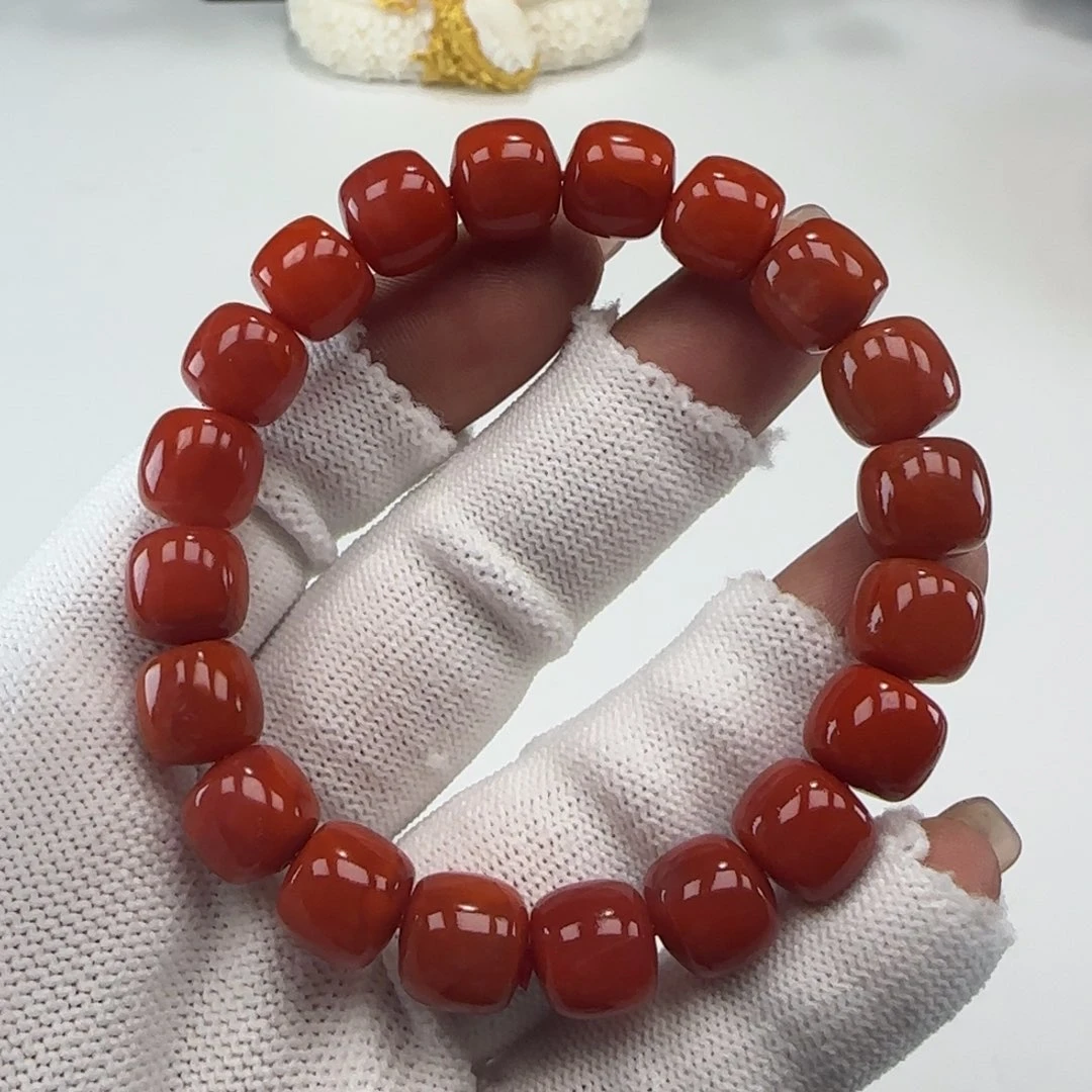 南红玛瑙未镶嵌手链