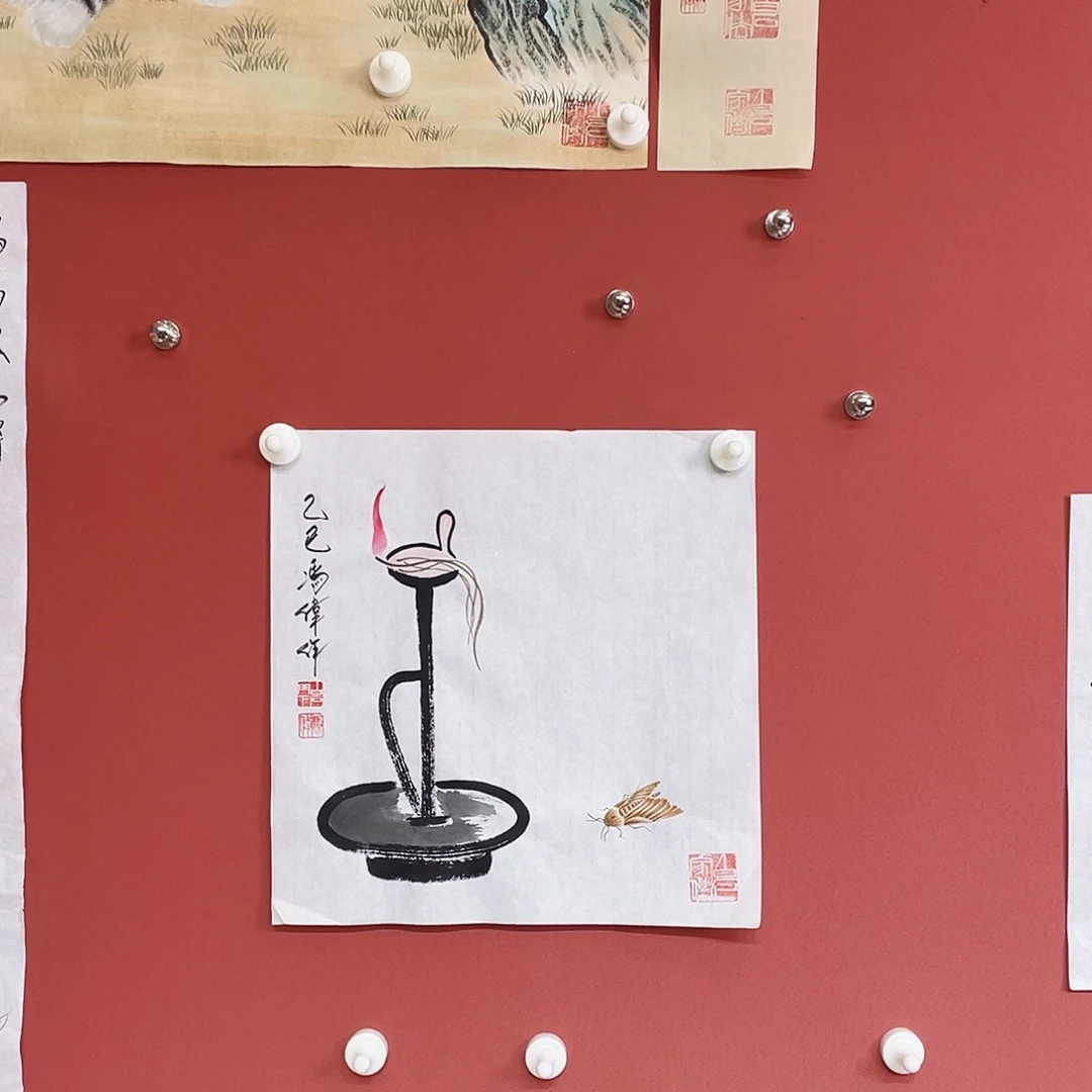 国画冯伟老师手绘国画作品音浩