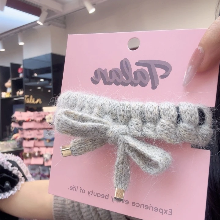 非金属布艺卡其发绳