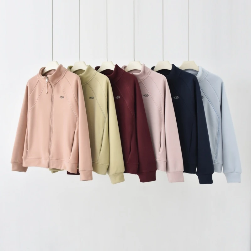 2025春季新款休闲女士韩系百搭立领户外运动舒适外套-FC2001