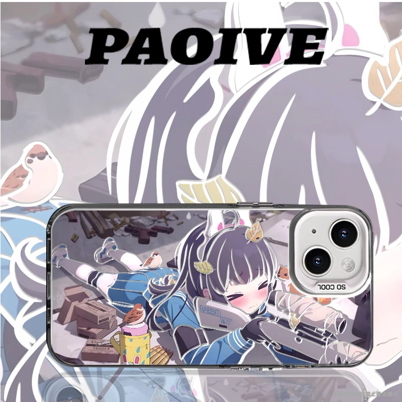 适用苹果华为vivo一加iPhone14小米三星霞沢美游防摔彩银手机壳