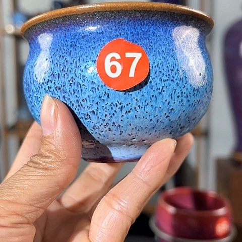 杯指*原矿釉手工制作钧瓷