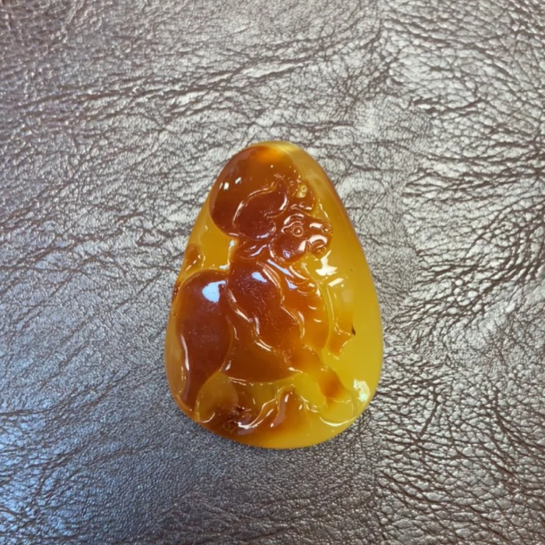 猛犸蜡约27.5克雕刻件E134