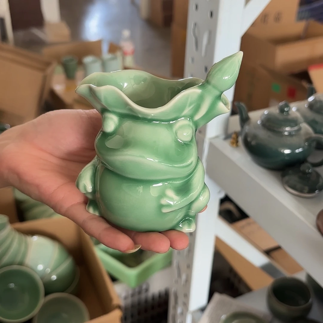 龙泉云间青瓷小米茶器