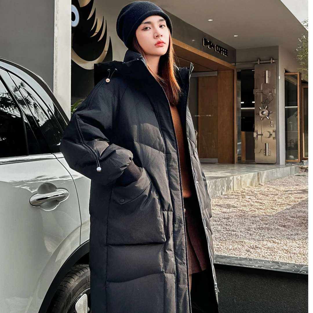 【崔万志年货节】新款女士中长款羽绒服KB23192