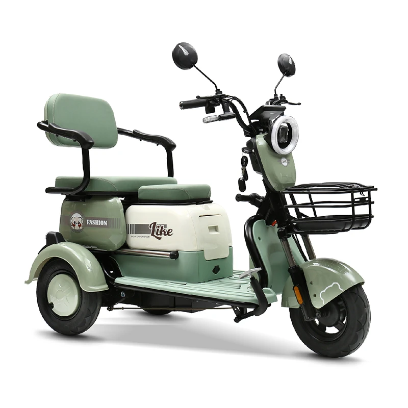 电动三轮车成人家用电瓶车小型男女接送孩子老年人代步车电动车