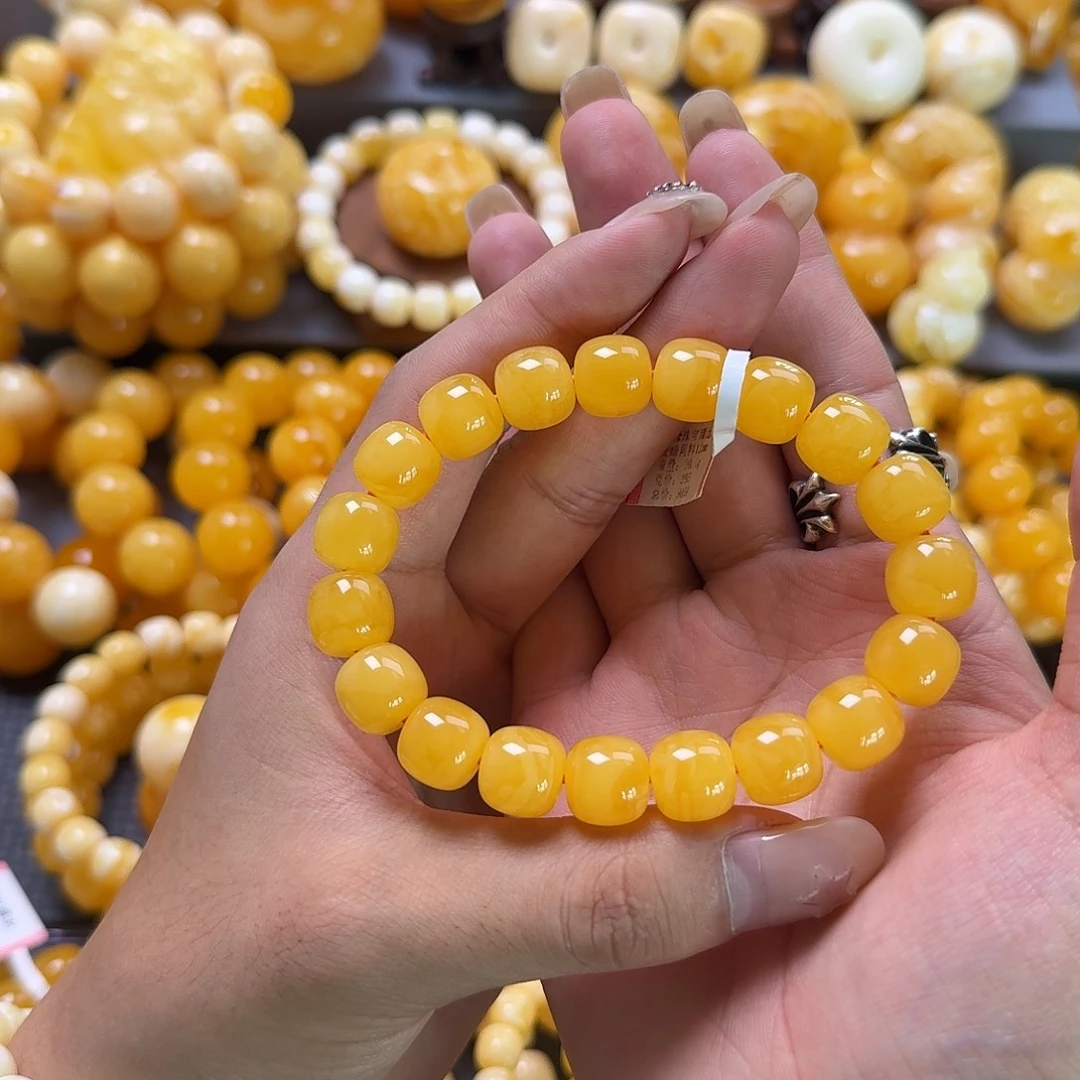 蜜蜡未镶嵌珠宝奇石同料12mm