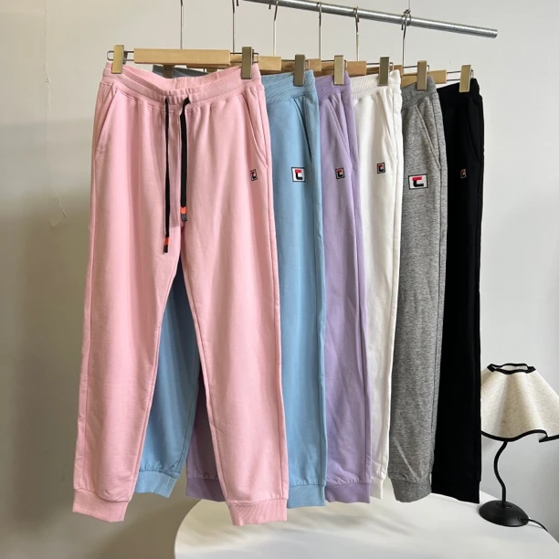 2345彩色卫裤显瘦夏季宽松时尚百搭束脚休闲裤