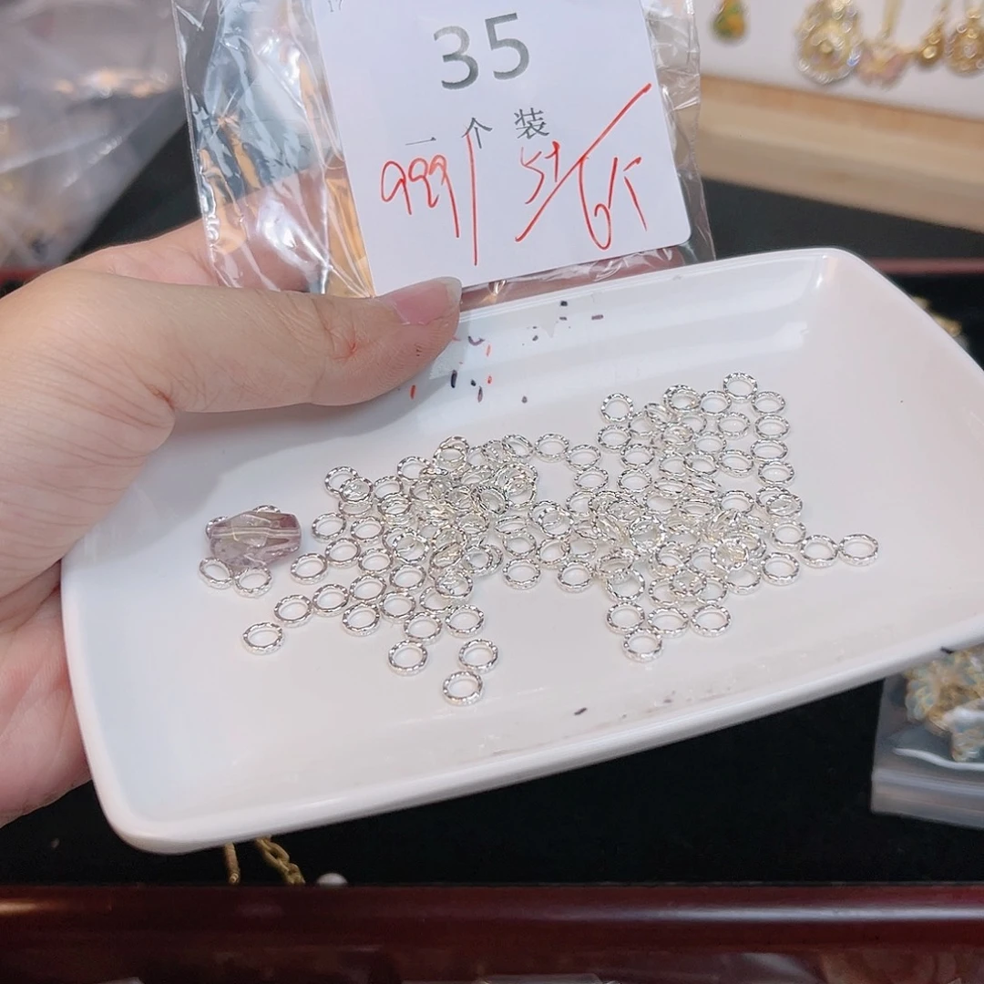 紫晶珠宝半成品银S925镶嵌35