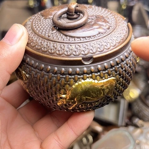 铜制工艺把玩摆件