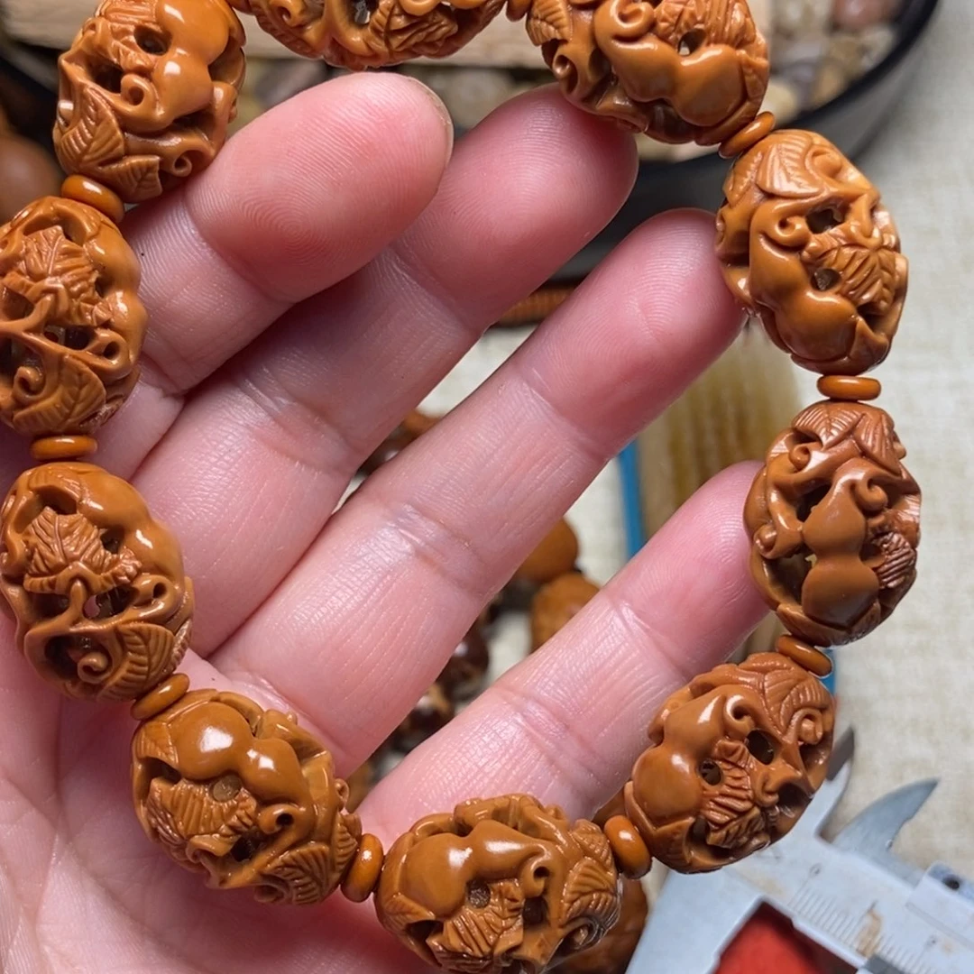 橄榄核手串/手链镂空葫芦