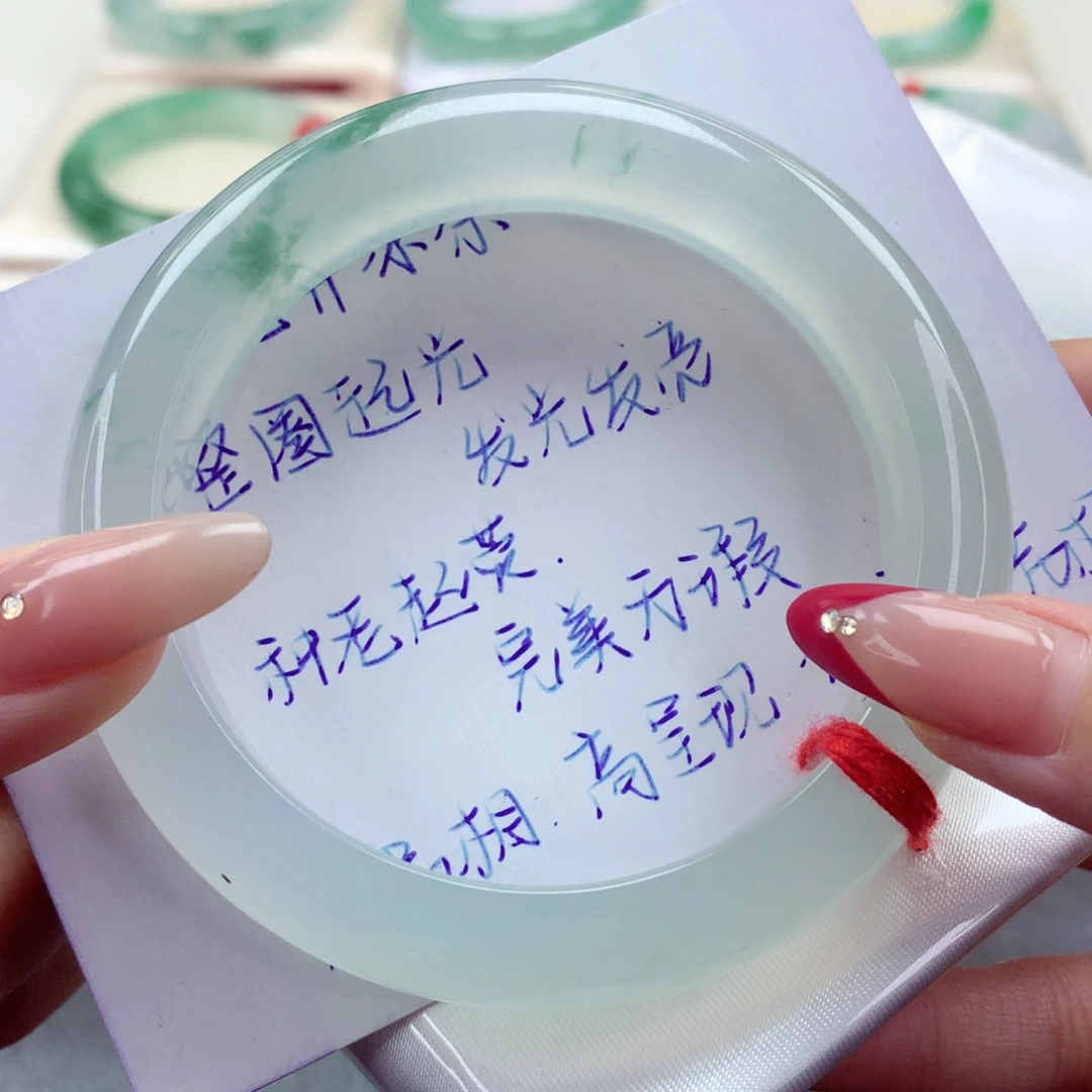 未镶嵌手镯翡翠9902龙井冰茶 种老至纯 高货 完美