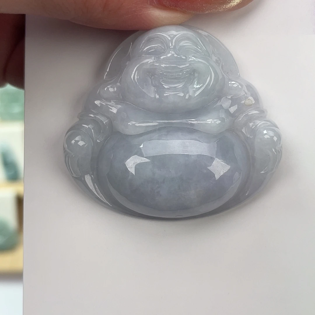 翡翠未镶嵌颈饰佛公