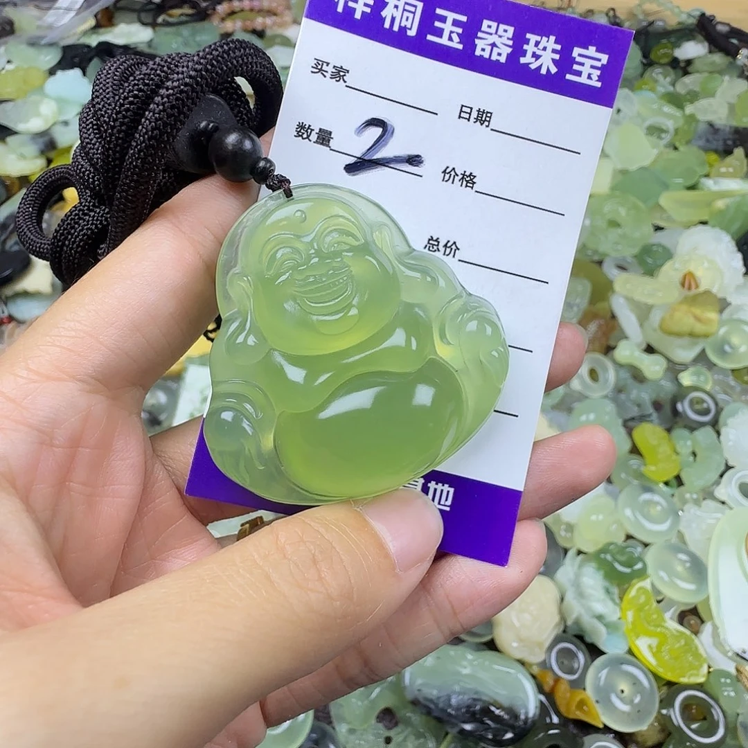 蛇纹石玉未镶嵌岫玉吊坠