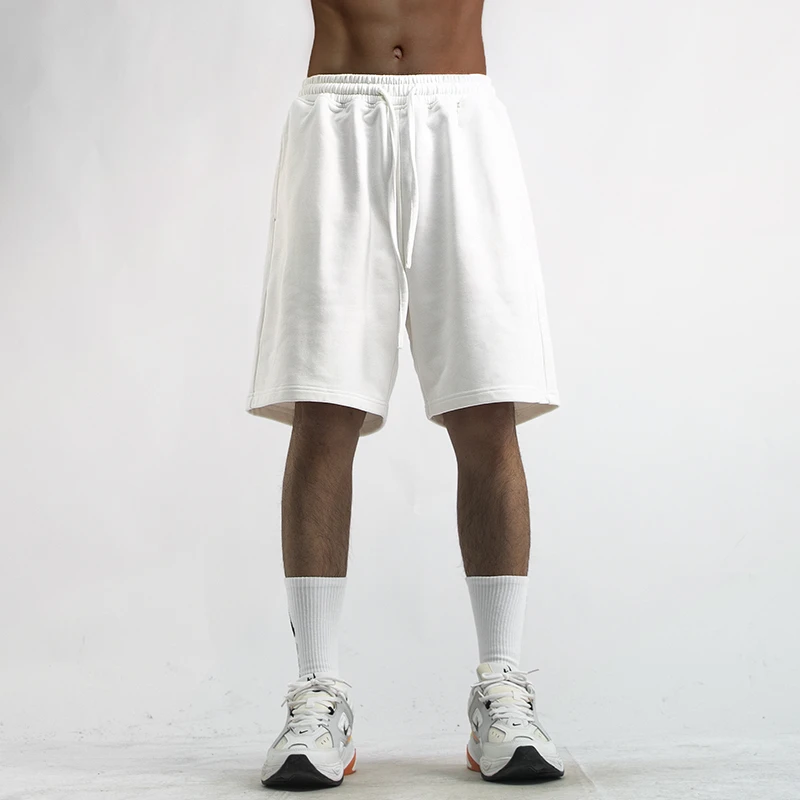 梦泡2025夏季新款重磅美式休闲短裤子男生宽松抽绳五分休闲运动裤