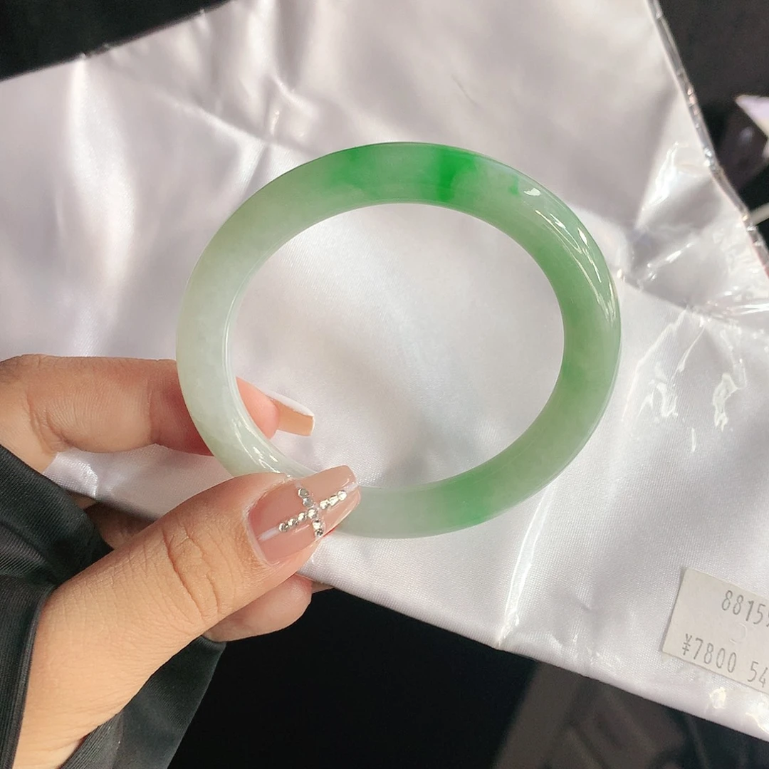 未镶嵌手镯翡翠54圈1594