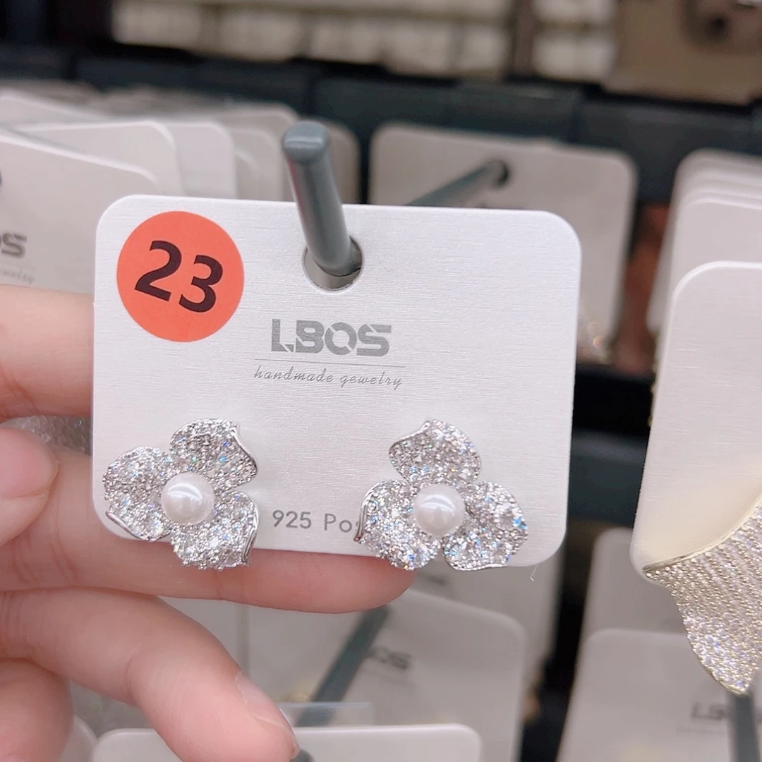 锆石纯铜合金耳环