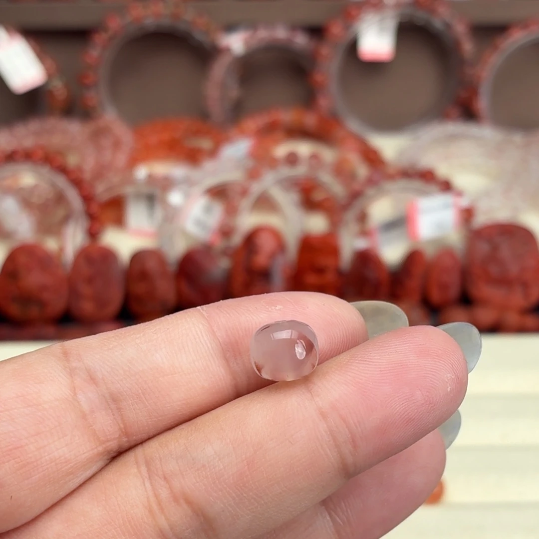 ****。南红玛瑙未镶嵌颈饰9咪老型珠
