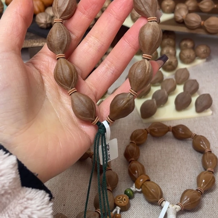 手串/手链橄榄核用****4梅林铁核15.24头货三面佛