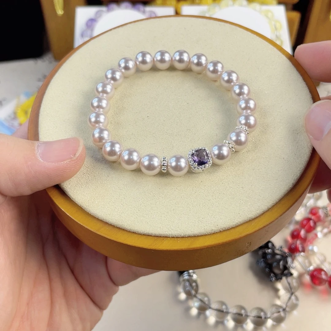 针钠钙石手饰银S925镀金镶嵌