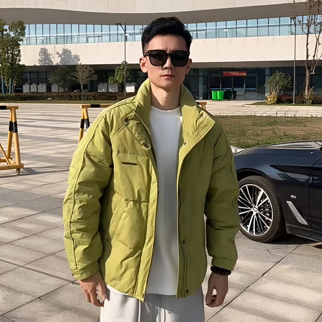 冬季男士立领短款羽绒服保暖免洗潮流休闲百搭羽绒外套