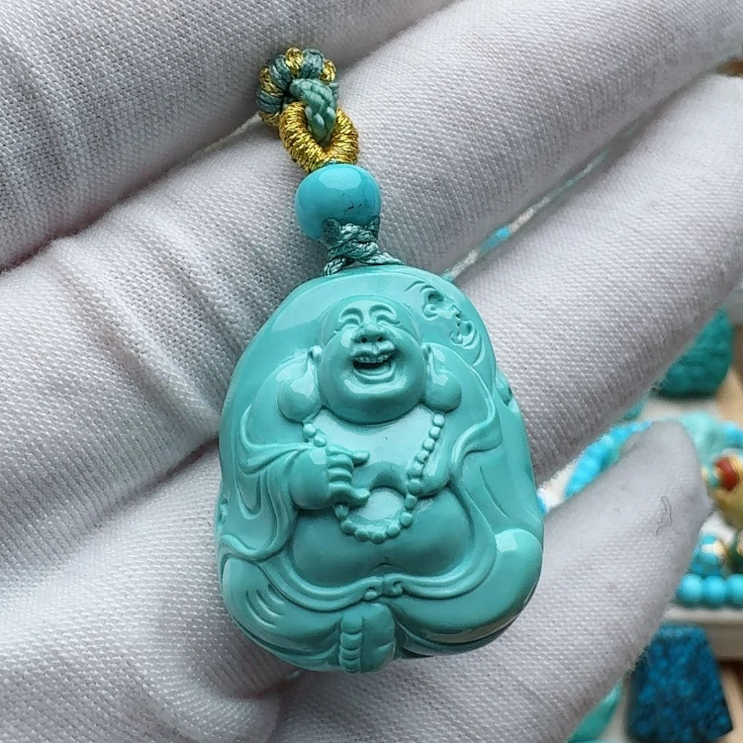 绿松石未镶嵌颈饰