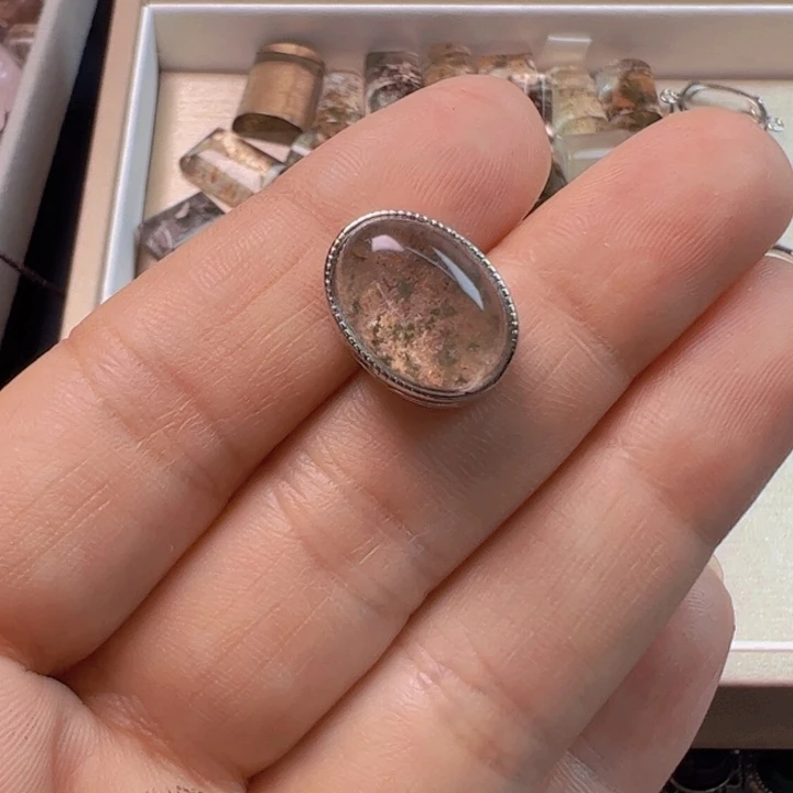 水晶手链银S800镀金镶嵌✨****✨