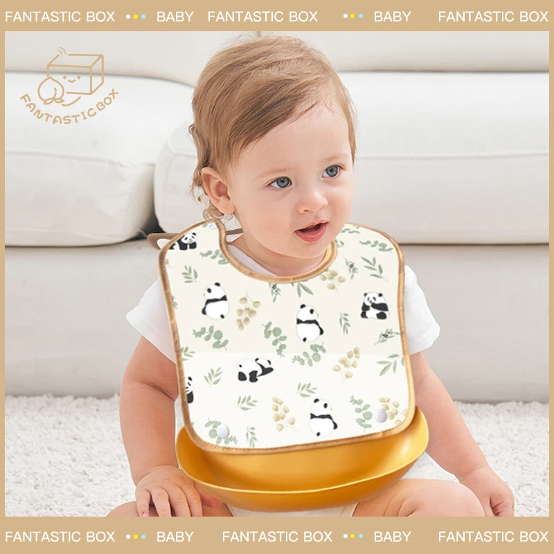 2025春季新款韩版儿童辅食饭兜防水防油防脏污男女宝宝吃饭围兜