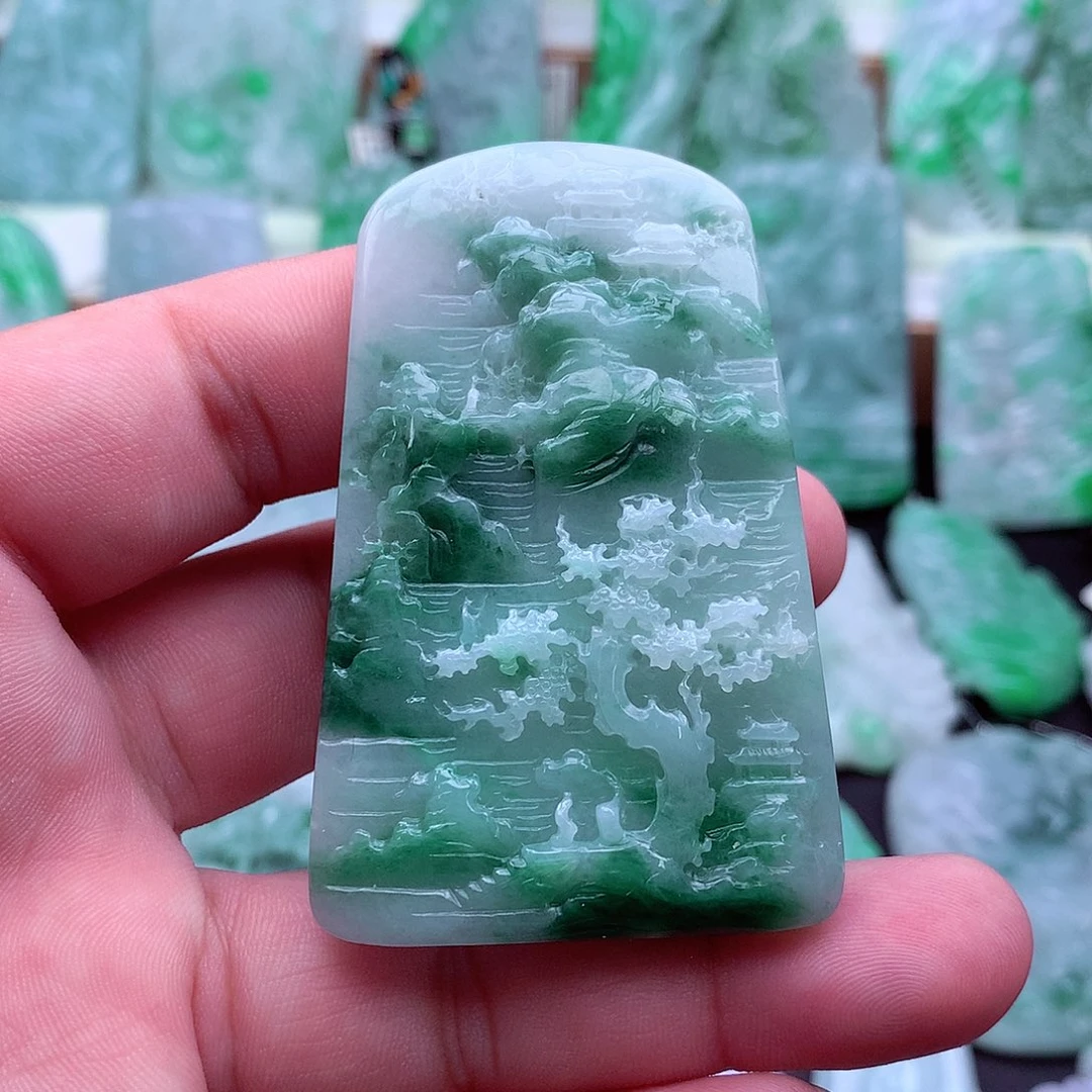 翡翠未镶嵌吊坠(不含链)