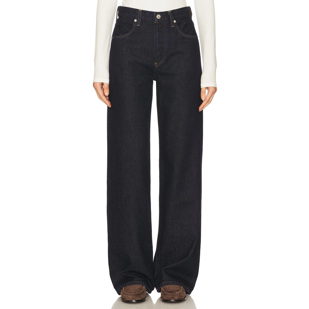 CITIZENS OF HUMANITY ANNINA 直筒 蓝色 牛仔裤