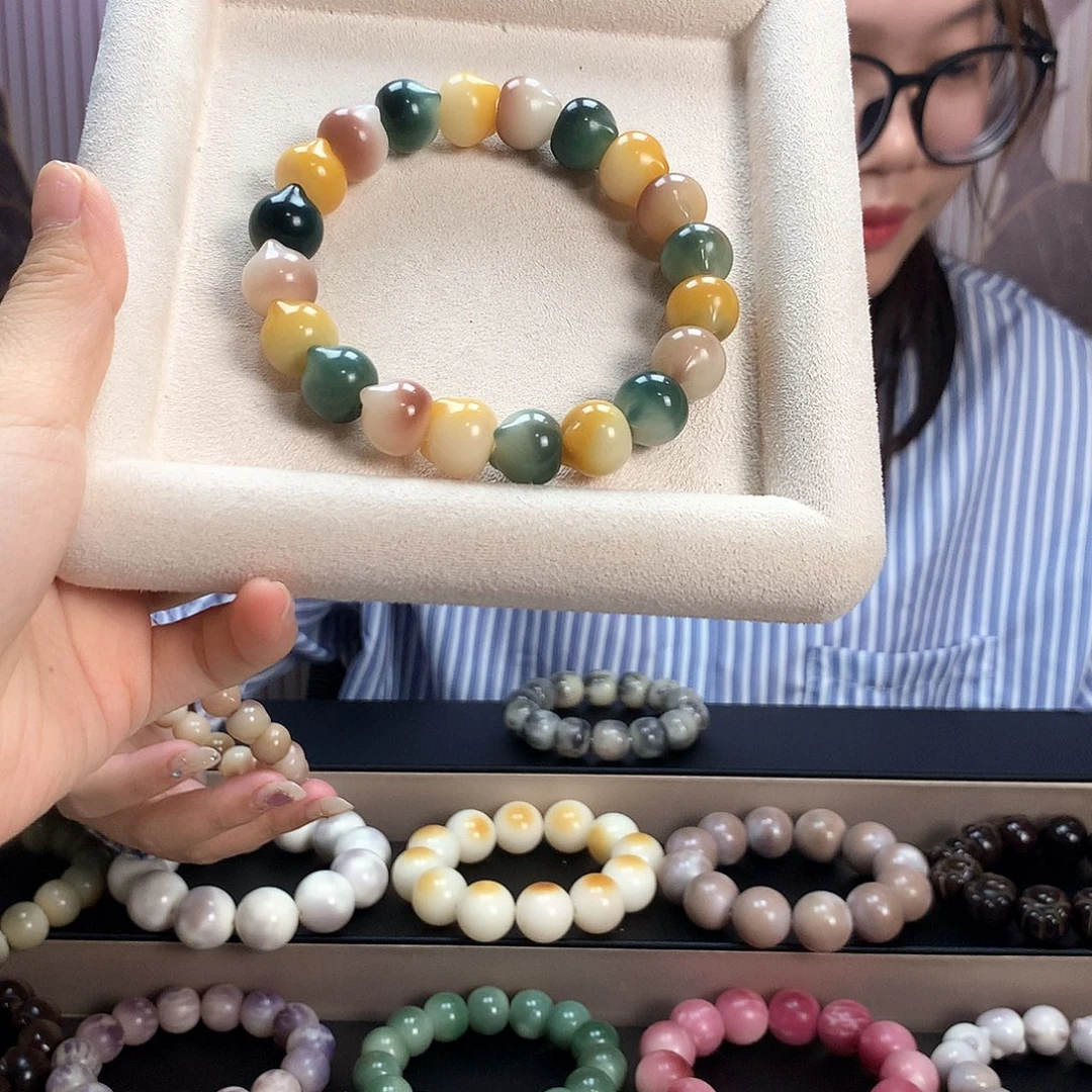 菩提根/象牙果吊坠多宝猫头